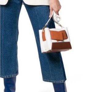 Yuzefi Biggy Colorblock Leather Shoulder Bag